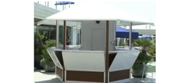 wooden kiosk