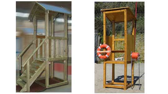 lifeguard watch towers