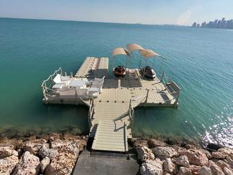 Floating Docks Rotodock with Jetport Floating Jet Ski Dry Docks and Boat Lift System