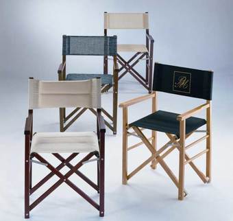 Anodized and painted aluminum chairs