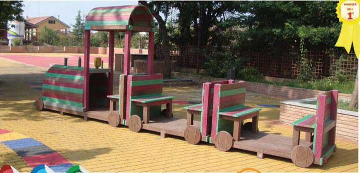 Toy Train in Recycled Plastic