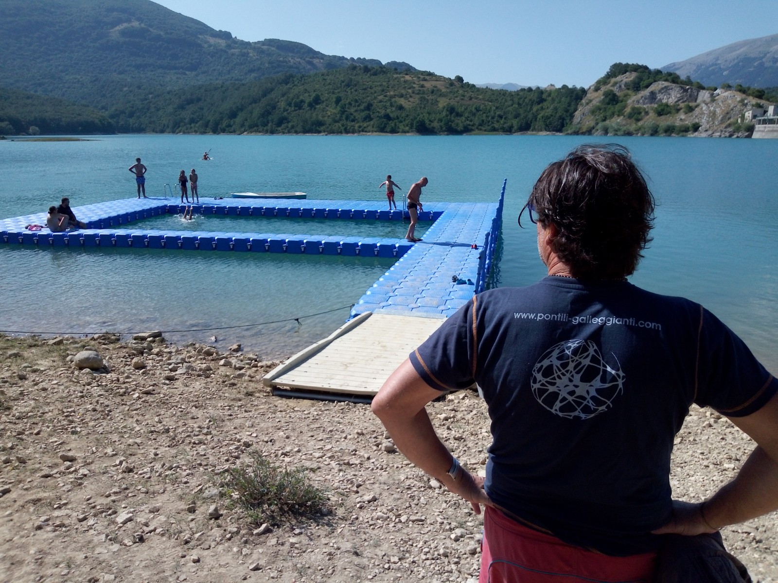 Piscina galleggiante per bacini e laghi interni