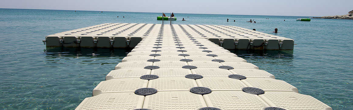 pontile galleggiante modulare