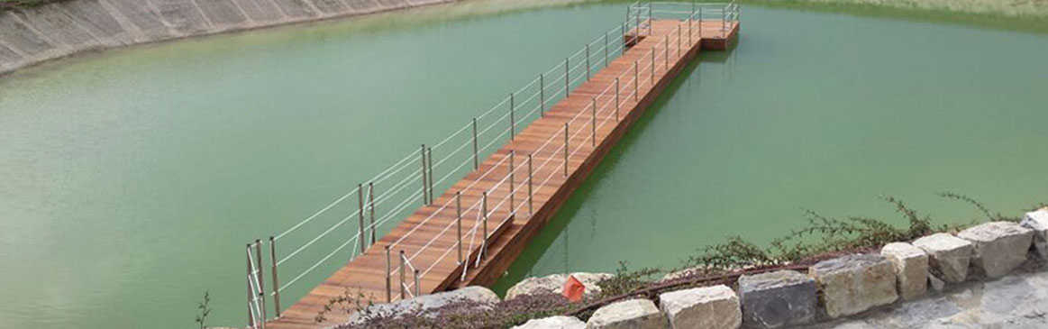 floating jetty for open sea