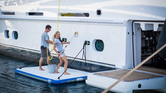 piattaforma galleggiante gonfiabile per lavoro yacht